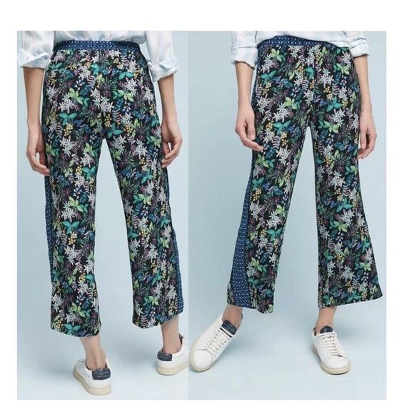 Anthropologie ett twa Rousseau wide leg pants -size small- multicolored - Picture 2 of 10